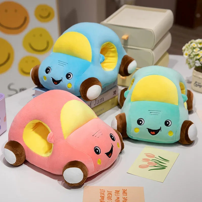 Flauschiges Plüsch-Auto mit Handwärmer – Kuscheln & Wärmen in Einem